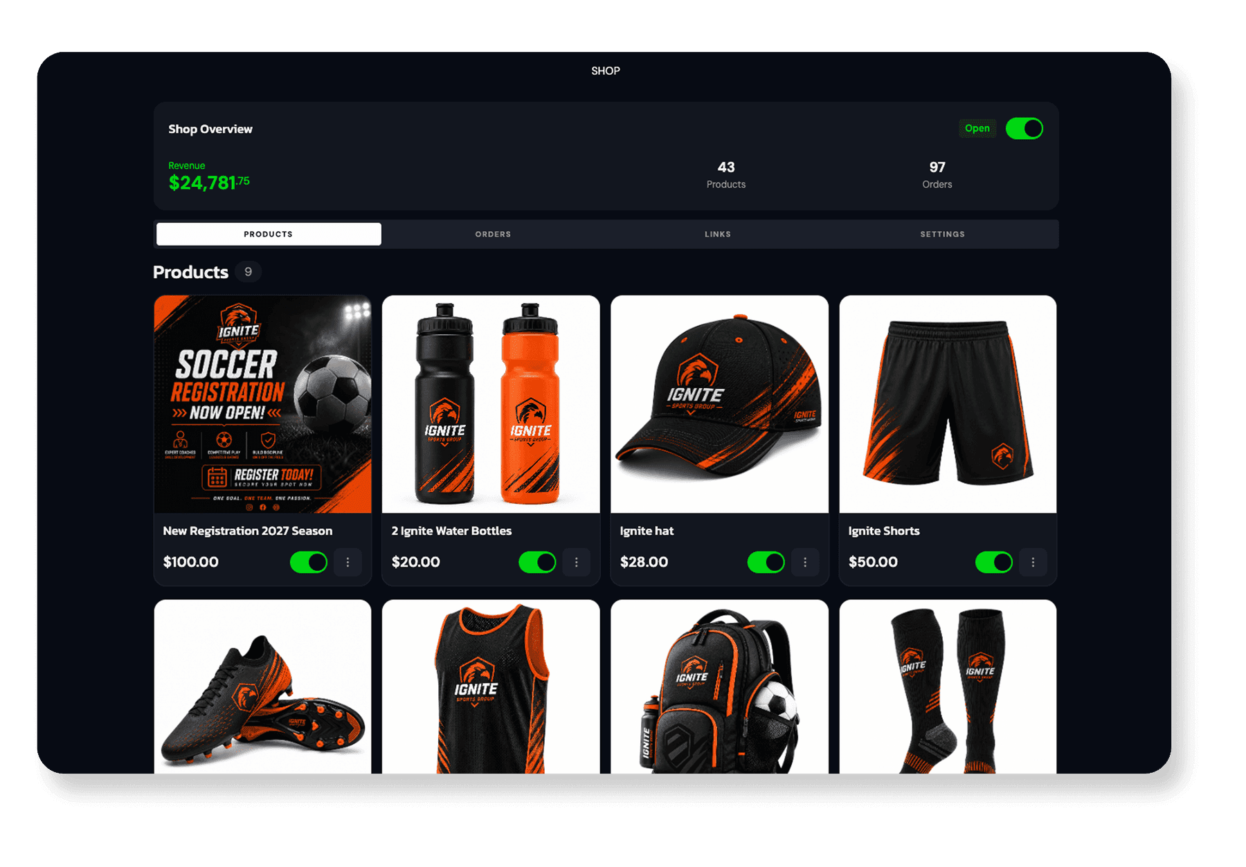 Registrations, Memberships & Payments
